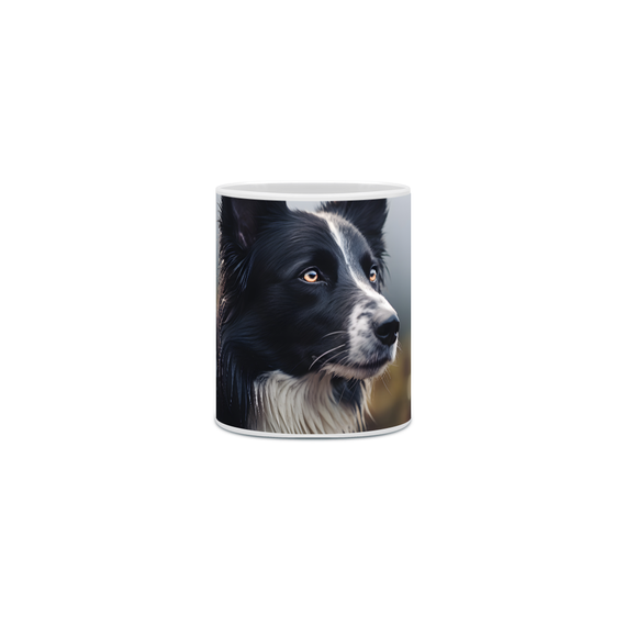 Caneca Border Collie com Arte Digital - #Autenticidade 0008