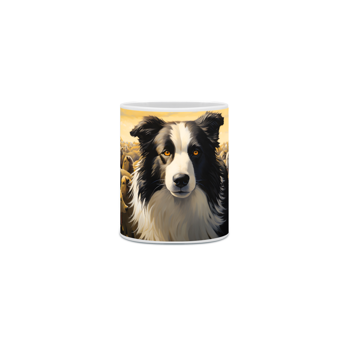 Nome do produto: Caneca Border Collie com Arte Digital - #Autenticidade 0009