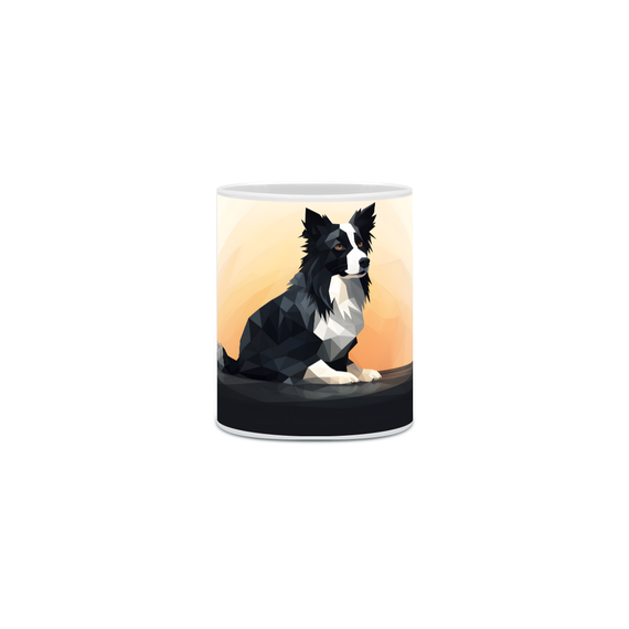 Caneca Border Collie com Arte Digital - #Autenticidade 0012