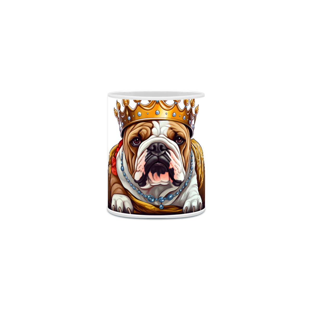 Nome do produto: Caneca Bulldog Inglês com Arte Digital - #Autenticidade 0007