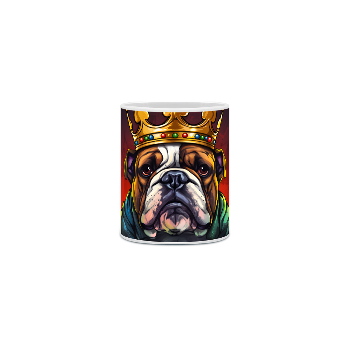 Nome do produto: Caneca Bulldog Inglês com Arte Digital - #Autenticidade 0010