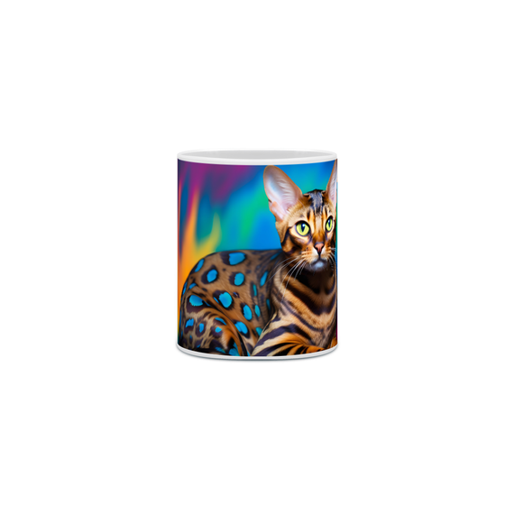 Caneca Gato Bengal com Arte Digital - #Autenticidade 0001