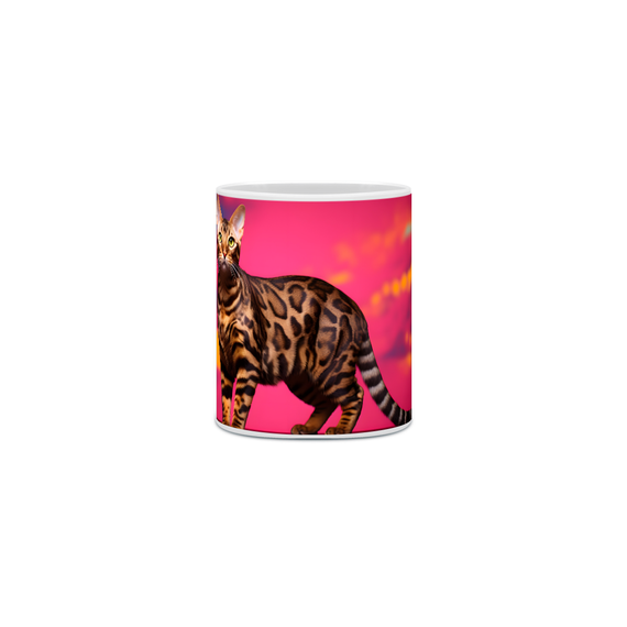 Caneca Gato Bengal com Arte Digital - #Autenticidade 0002