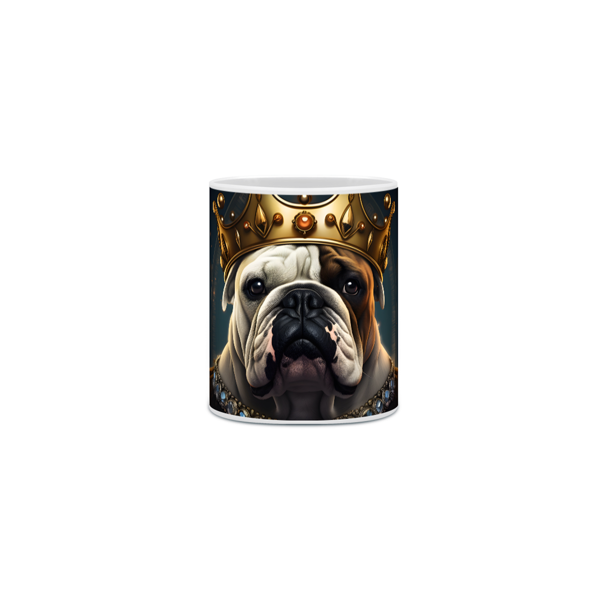 Nome do produto: Caneca Bulldog Inglês com Arte Digital - #Autenticidade 0001