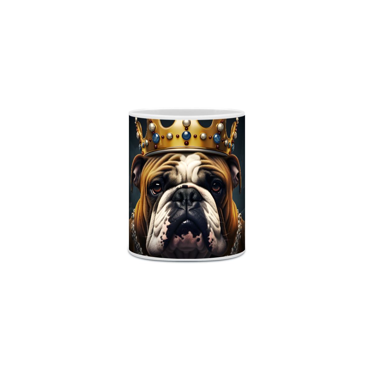 Nome do produto: Caneca Bulldog Inglês com Arte Digital - #Autenticidade 0002