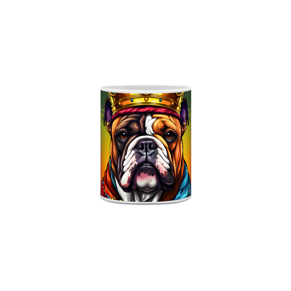 Nome do produto: Caneca Bulldog Inglês com Arte Digital - #Autenticidade 0004