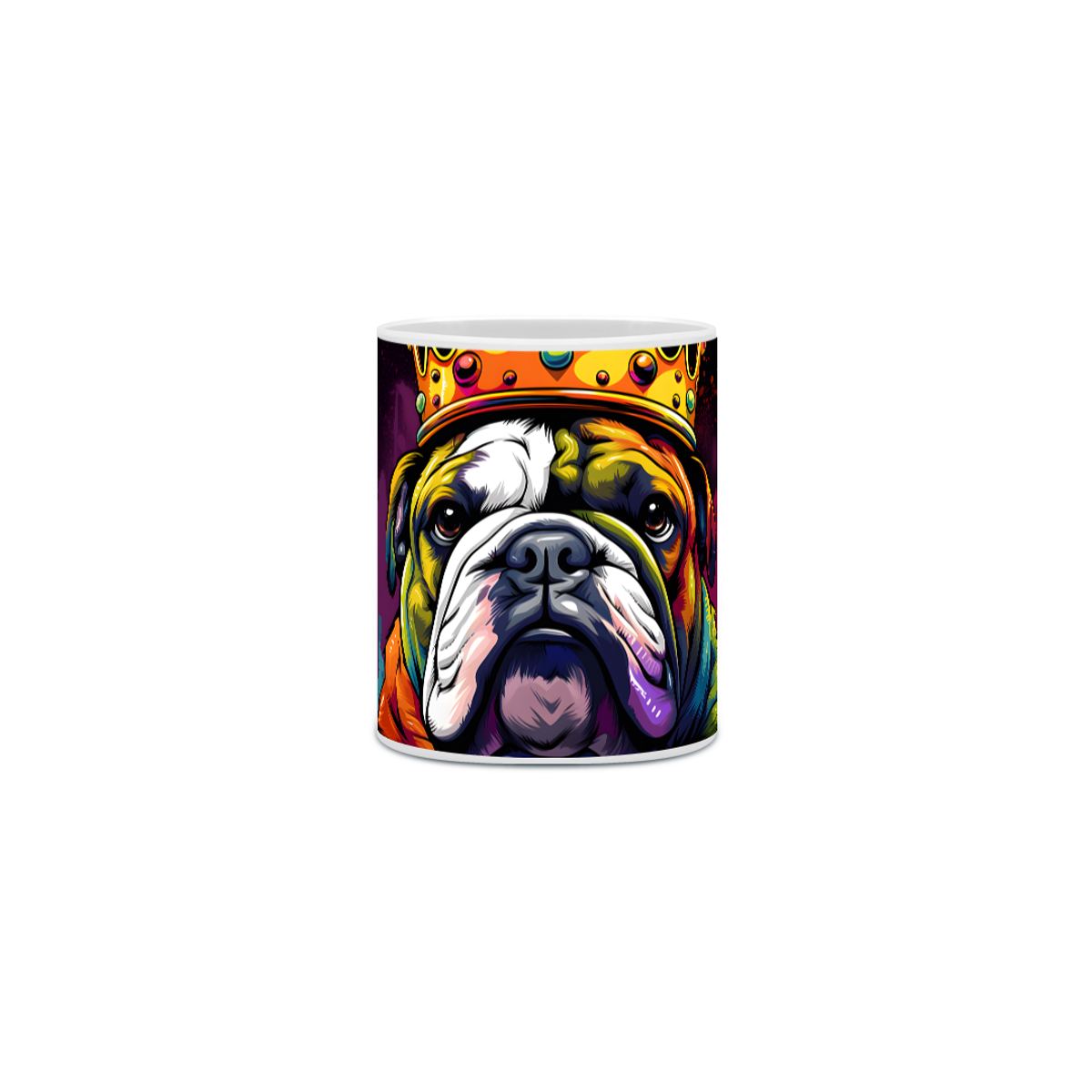 Nome do produto: Caneca Bulldog Inglês com Arte Digital - #Autenticidade 0005