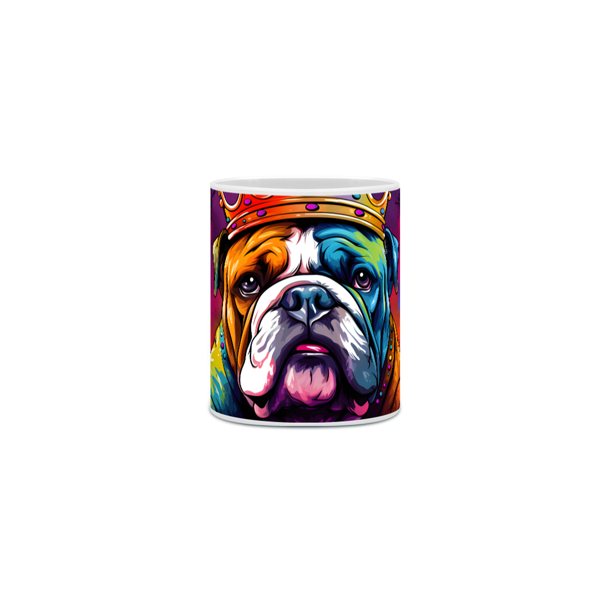 Nome do produto: Caneca Bulldog Inglês com Arte Digital - #Autenticidade 0006