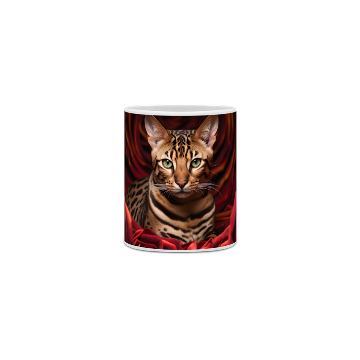 Nome do produto: Caneca Gato Bengal com Arte Digital - #Autenticidade 0005