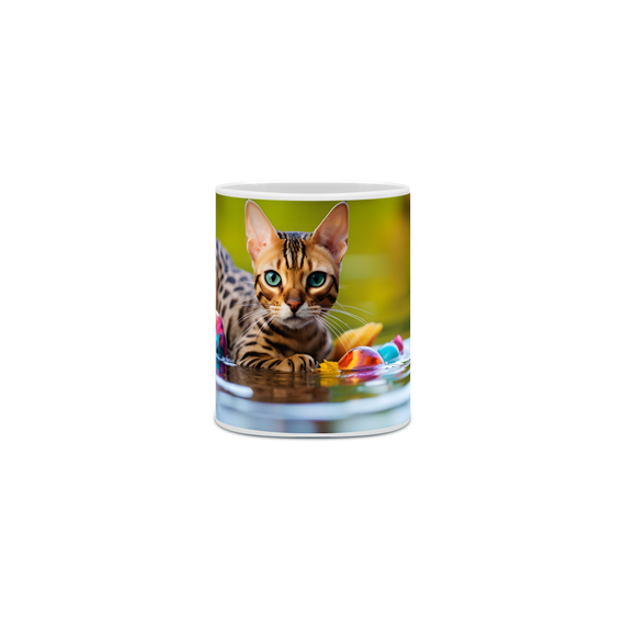 Caneca Gato Bengal com Arte Digital - #Autenticidade 0006