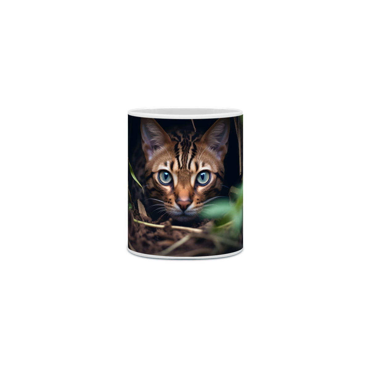 Nome do produto: Caneca Gato Bengal com Arte Digital - #Autenticidade 0013