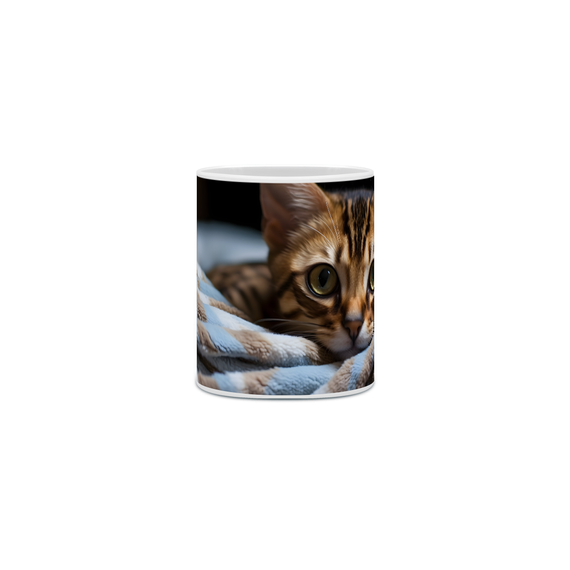 Caneca Gato Bengal com Arte Digital - #Autenticidade 0014