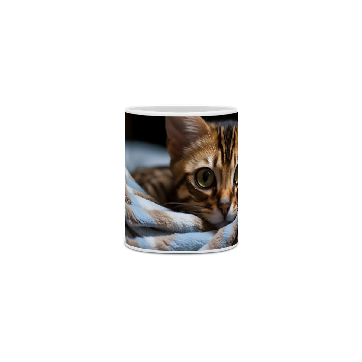 Nome do produto: Caneca Gato Bengal com Arte Digital - #Autenticidade 0014
