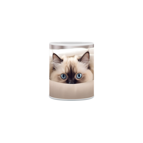 Caneca Gato Persa com Arte Digital - #Autenticidade 0001