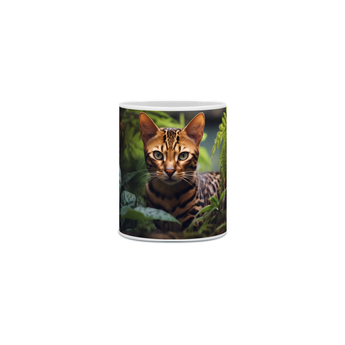 Nome do produto: Caneca Gato Bengal com Arte Digital - #Autenticidade 0011