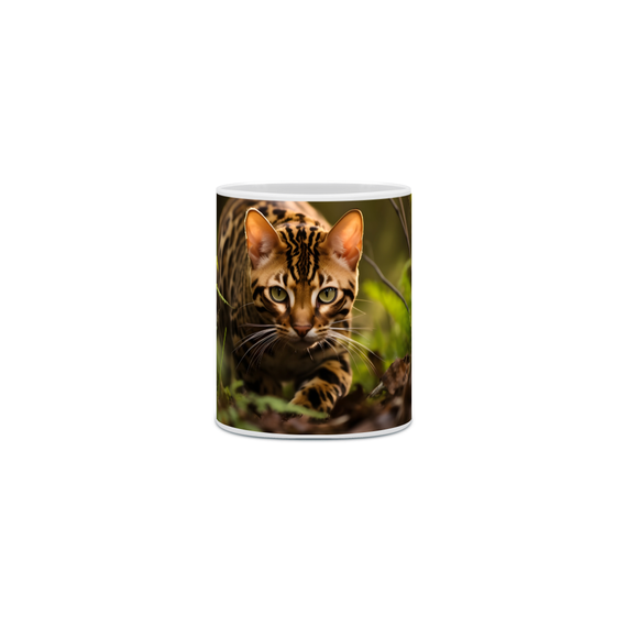 Caneca Gato Bengal com Arte Digital - #Autenticidade 0012