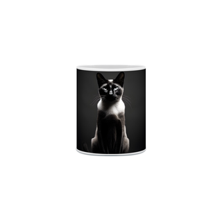 Caneca Gato Siamês com Arte Digital - #Autenticidade 0010