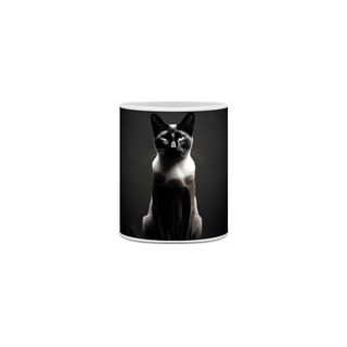 Nome do produtoCaneca Gato Siamês com Arte Digital - #Autenticidade 0010