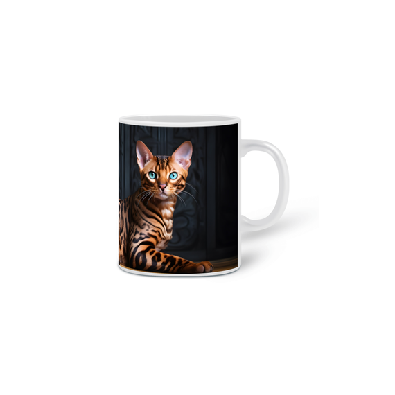 Caneca Gato Bengal com Arte Digital - #Autenticidade 0004