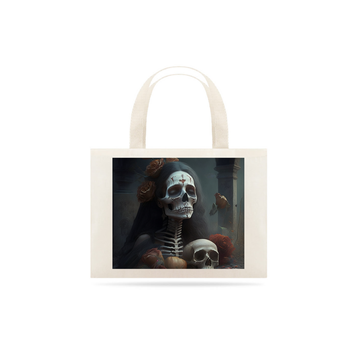 Nome do produto: Viva la Vida: Bolsa Bag Eco Dia de los Muertos para um Estilo Único e Sustentável