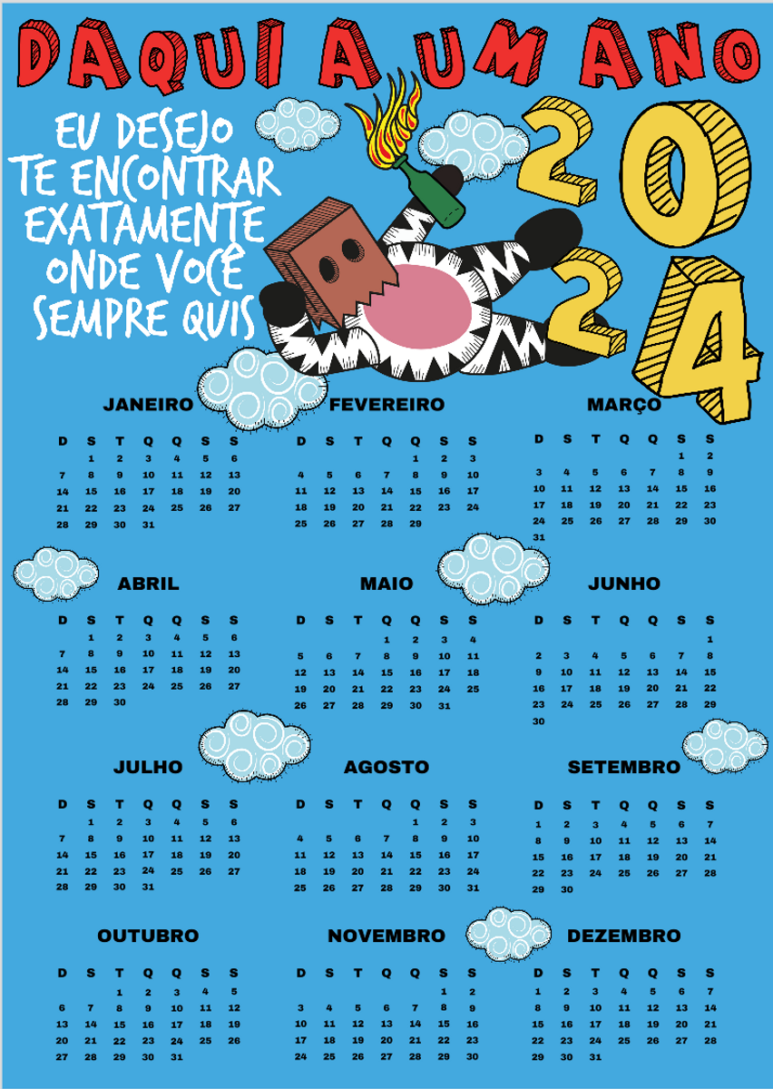 Nome do produto: Calendario 2024