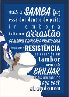 Nome do produtoBeija-Flor 2018: Mas o samba faz essa dor dentro do peito ir embora - Poster