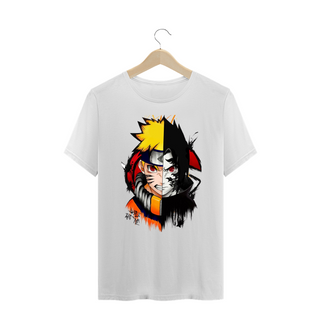 Nome do produtoCamiseta Plus Size Naruto vs Sasuke