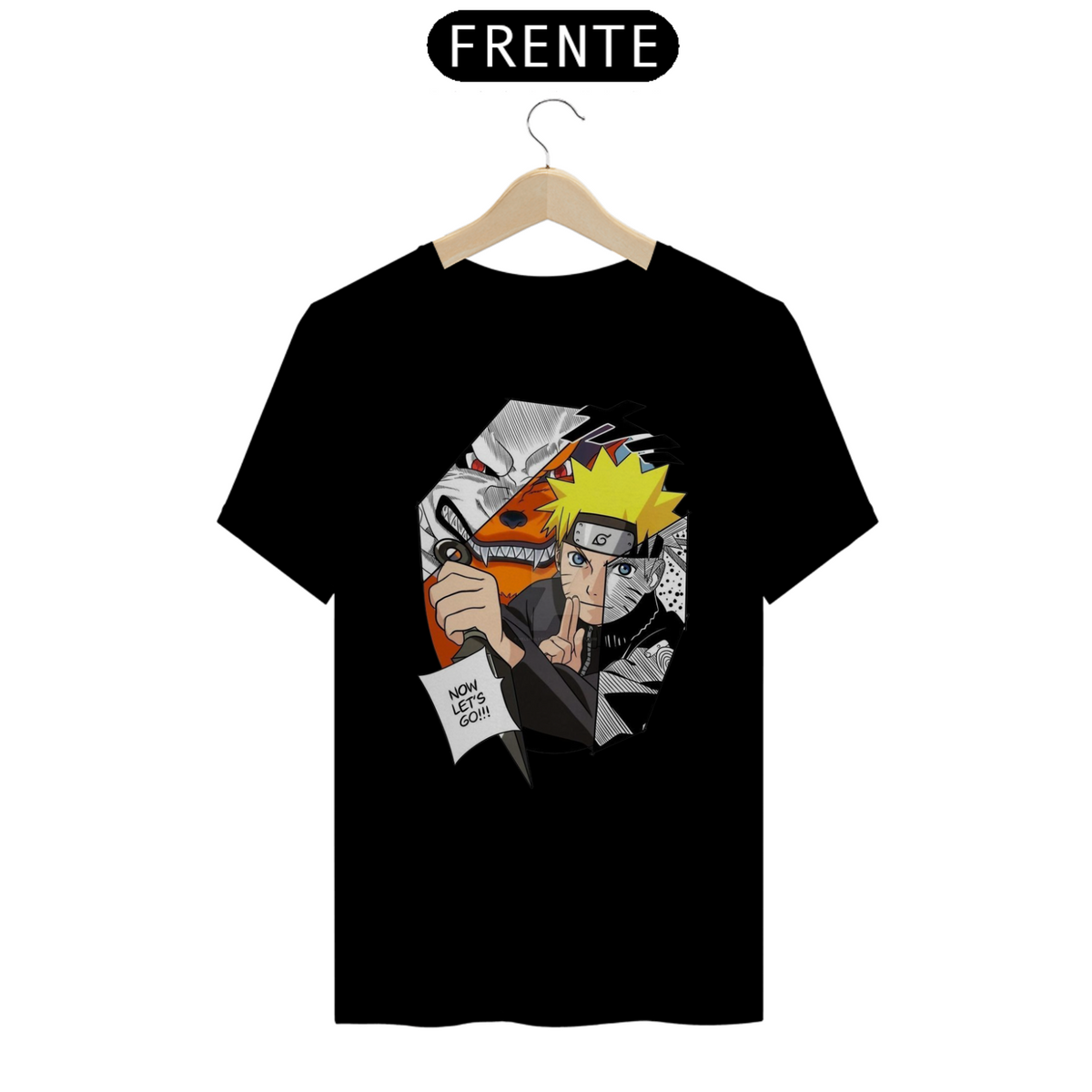 Nome do produto: Camiseta Naruto Let\'s Go