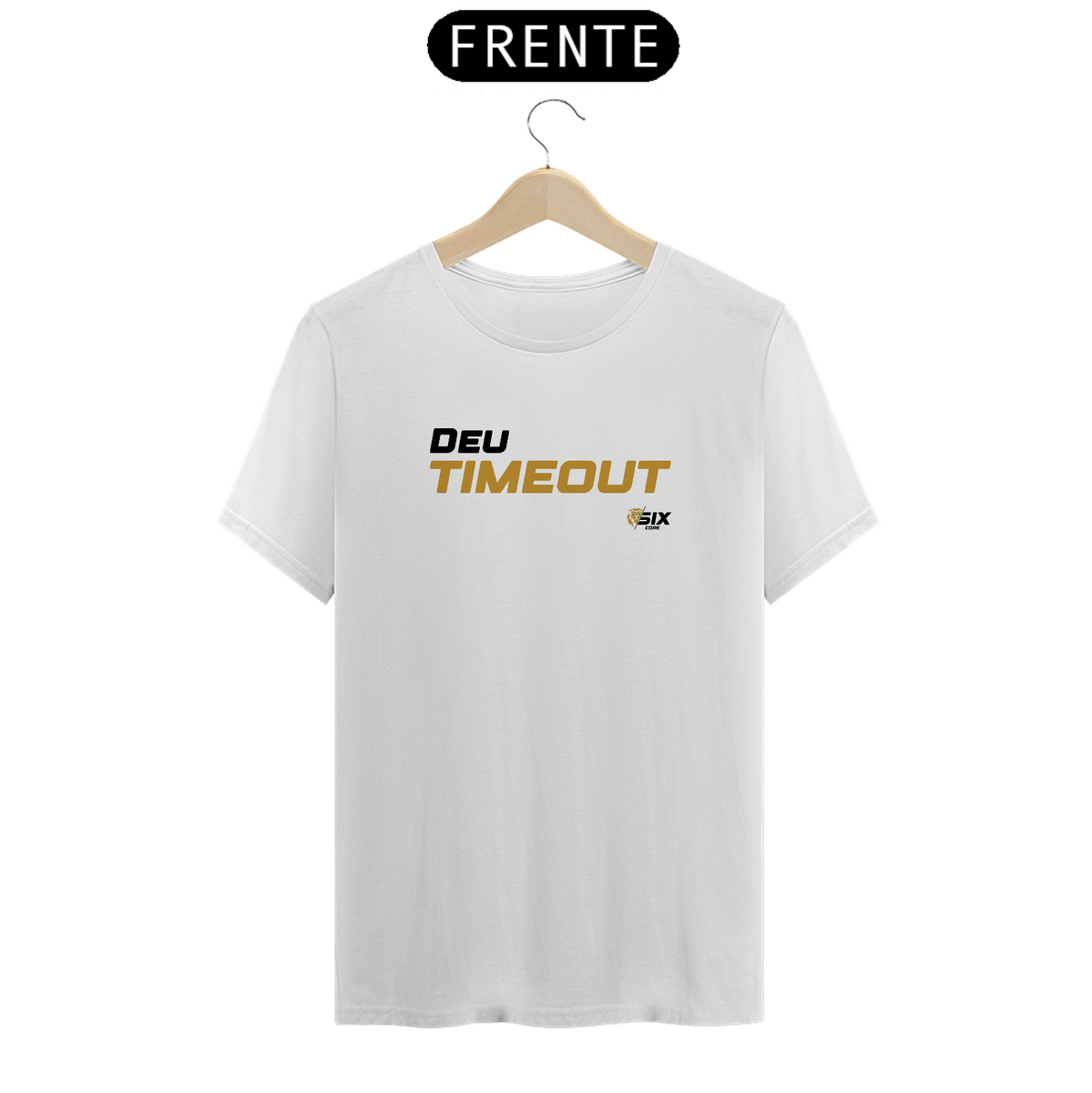Nome do produto: Camisa SixCore Branca - Deu Timeout