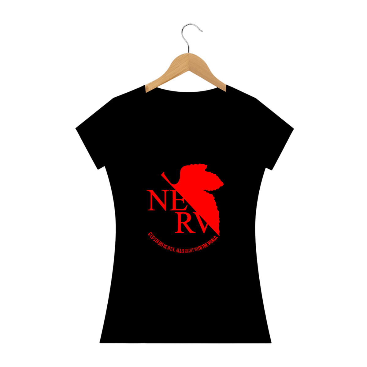 Nome do produto: Camisa Baby Long Evangelion Nerv