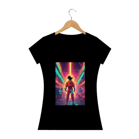 Camisa Baby Long Goku Neon