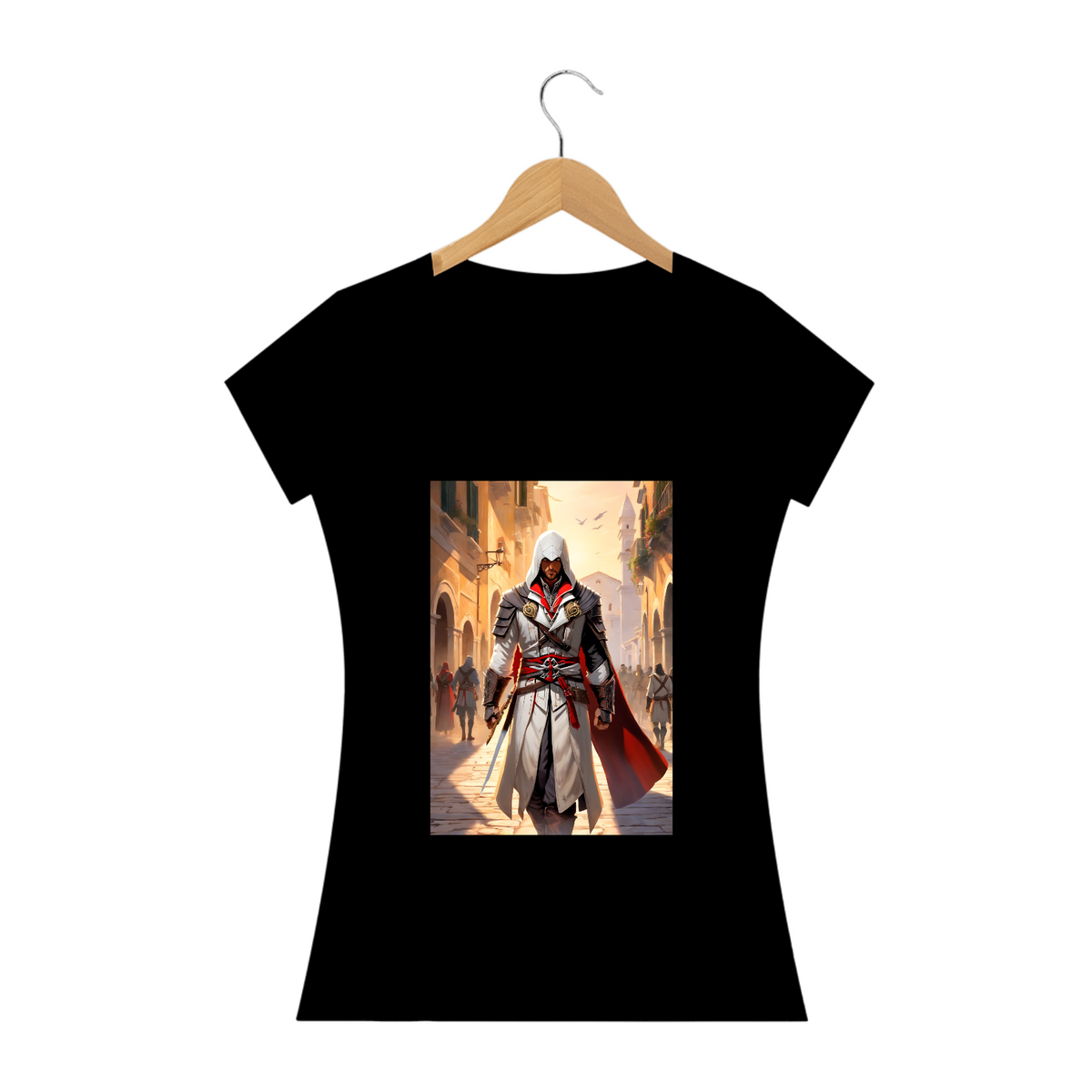 Nome do produto: Camisa Baby Long Assassins Creed