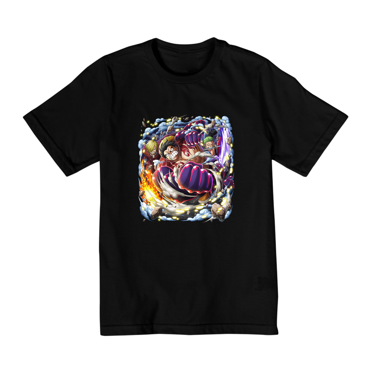 Nome do produto: Camisa Infantil One Piece Trio Monstro