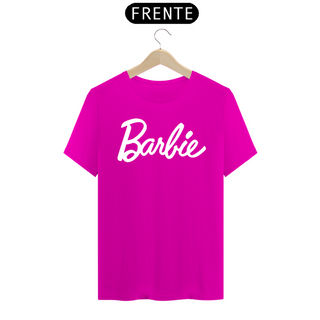 Nome do produtoCamiseta Barbie escrita branca