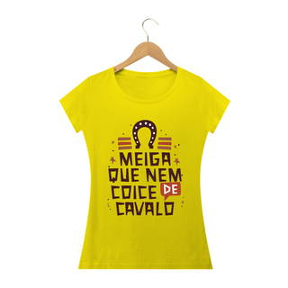 Nome do produtoT-Shirt Frase Meiga que nem coice de cavalo