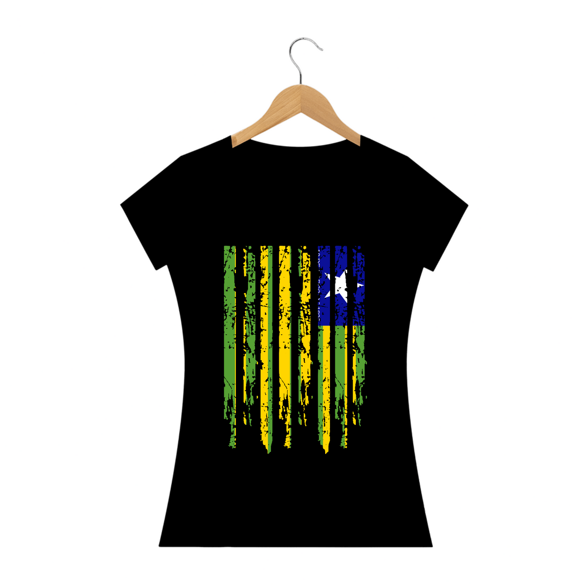 Nome do produto: T-Shirt Feminina Bandeira Piauí