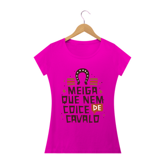 Nome do produtoT-Shirt Frase Meiga que nem coice de cavalo