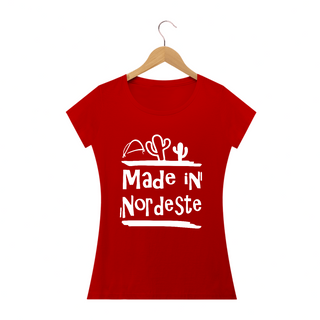 Nome do produtoT-Shirt Feminina Frases Made in Nordeste