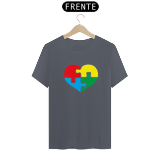 Nome do produtoCamiseta Adulto - Coração autismo tradicional - várias cores