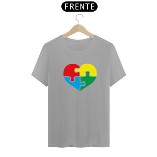 Nome do produtoCamiseta Adulto - Coração autismo tradicional - várias cores