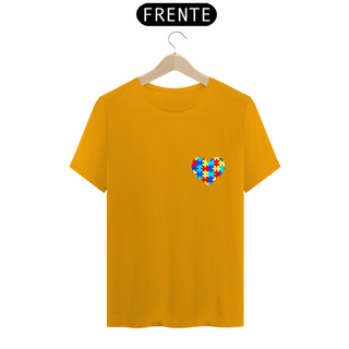 Nome do produtoCamiseta Coração autismo - frente - conheça entenda respeite inclua - costas