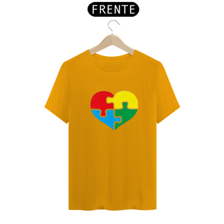 Nome do produtoCamiseta Adulto - Coração autismo tradicional - várias cores