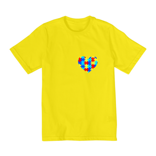 Nome do produtoCamiseta Coraçao Autismo - tam. 10 a 14