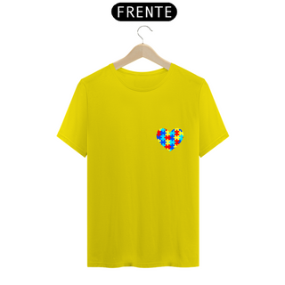 Nome do produtoCamiseta Coração autismo - frente - conheça entenda respeite inclua - costas