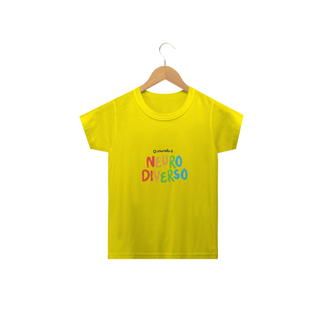 Nome do produtoCamiseta Infantil - O mundo é neurodiverso