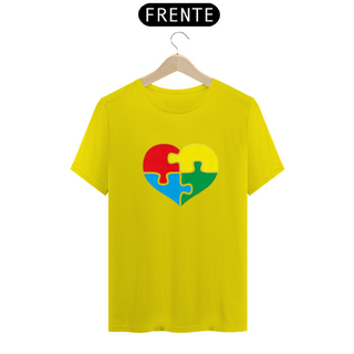 Nome do produtoCamiseta Adulto - Coração autismo tradicional - várias cores