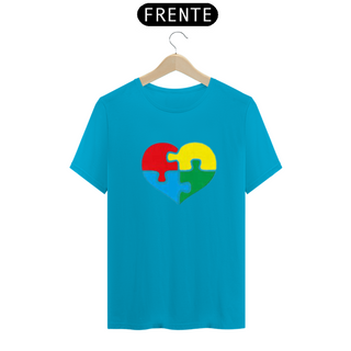 Nome do produtoCamiseta Adulto - Coração autismo tradicional - várias cores