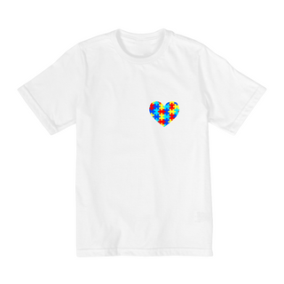 Nome do produtoCamiseta coraçao do autismo - infantil tam. 2 a 8 anos