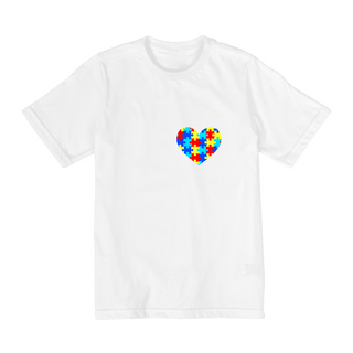 Nome do produtoCamiseta Coraçao Autismo - tam. 10 a 14