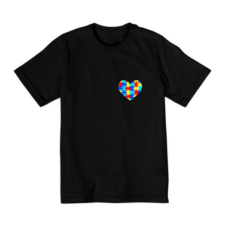 Nome do produtoCamiseta coraçao do autismo - infantil tam. 2 a 8 anos